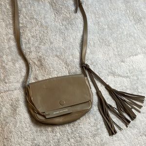 Leather Coach and Four Cross Body Purse